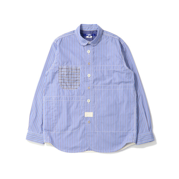 JUNYA WATANABE MAN(ジュンヤワタナベマン)｜COTTON STRIPE x COTTON CHECK SHIRT(コットンストライプコットンチェックシャツ)｜【公式通販 UNION TOKYO】｜ユニオントーキョー