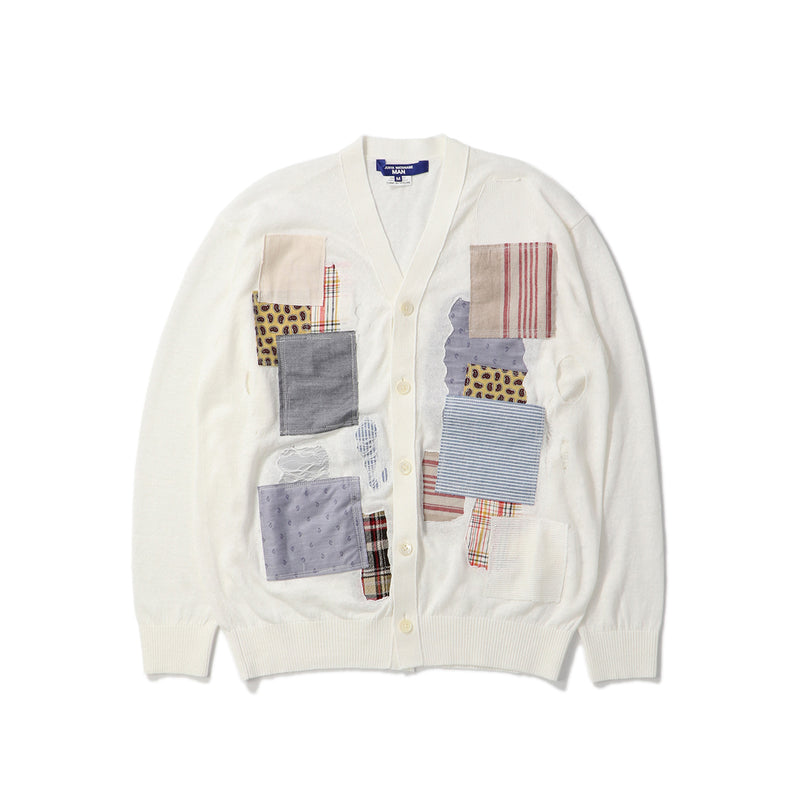 JUNYA WATANABE MAN(ジュンヤワタナベマン)｜LINEN PLAIN STITCH INTARSIA PATCHWORK SWEATER(リネンプレーンストィッチインタージアパッチワークセーター)｜【公式通販 UNION TOKYO】｜ユニオントーキョー