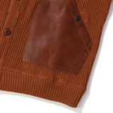 JUNYA WATANABE MAN(ジュンヤワタナベマン)｜COTTON RIB x LEATHER SWEATER(コットンリブレザーセーター)｜【公式通販 UNION TOKYO】｜ユニオントーキョー