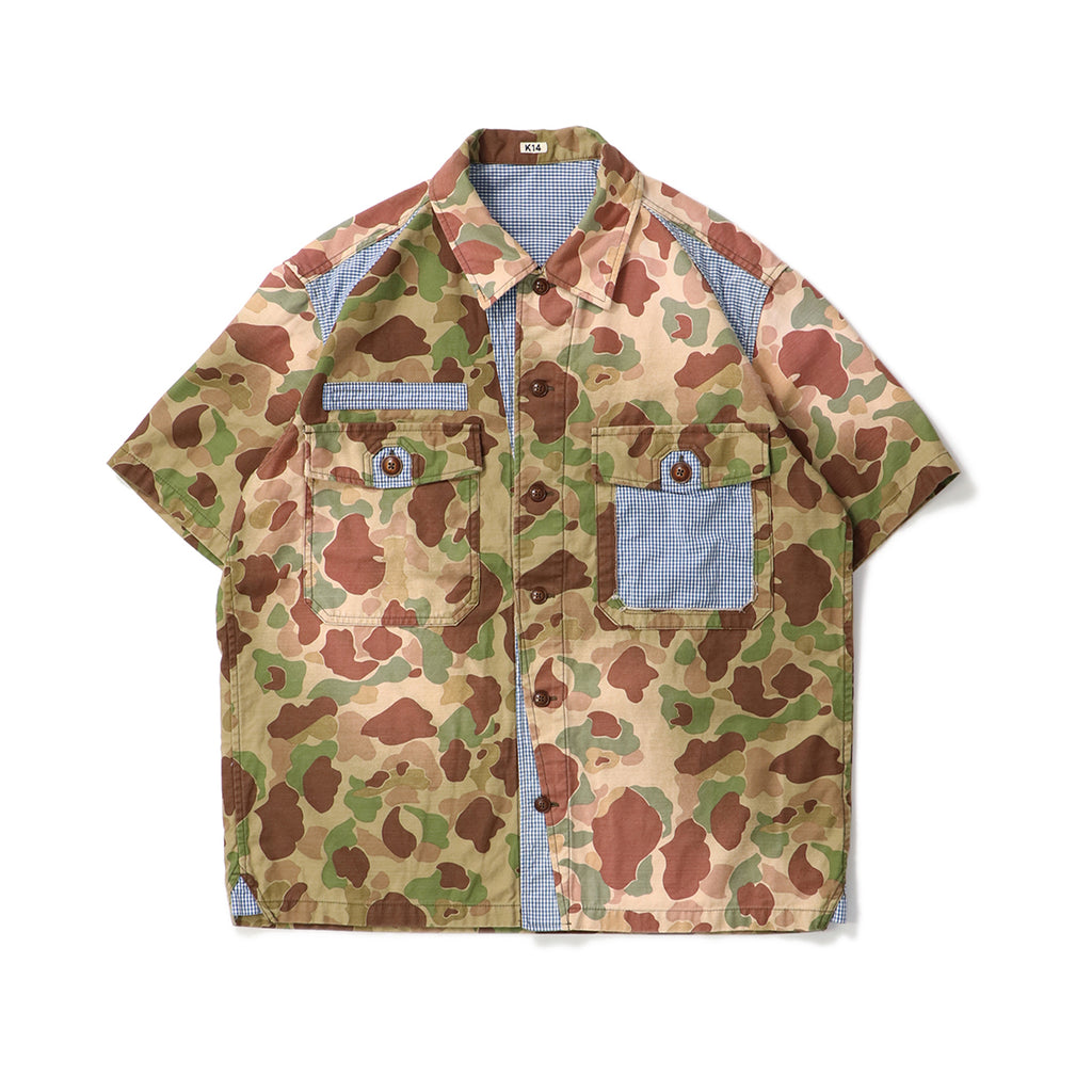 PATCHWORKED CAMO SHIRT｜KHOKI｜TOPS（トップス）｜【公式通販 UNION