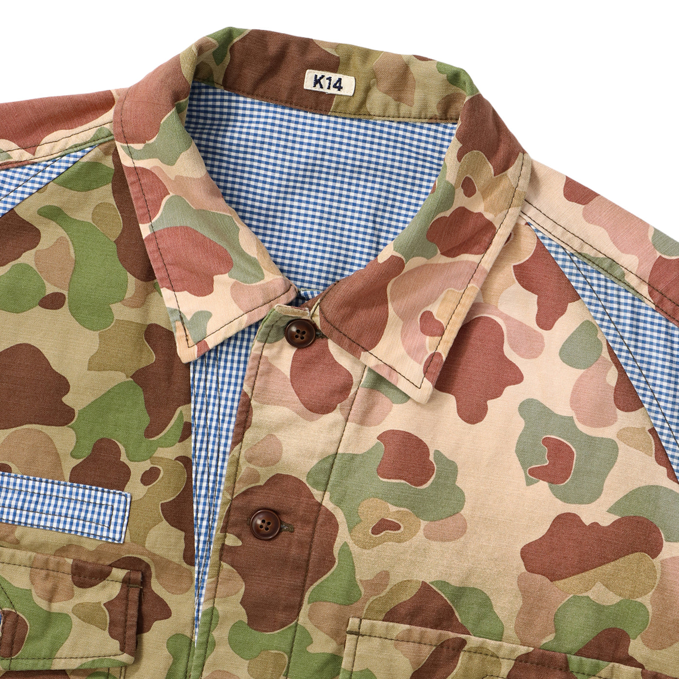 PATCHWORKED CAMO SHIRT｜KHOKI｜TOPS（トップス）｜【公式通販 UNION