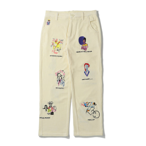 KidSuper(キッドスーパー)｜Kidsuper Museum Embroidered Cord Pants(キッドスーパーミュージアムエンブロイダードコードパンツ)｜【公式通販 UNIONT TOKYO】｜ユニオントーキョー