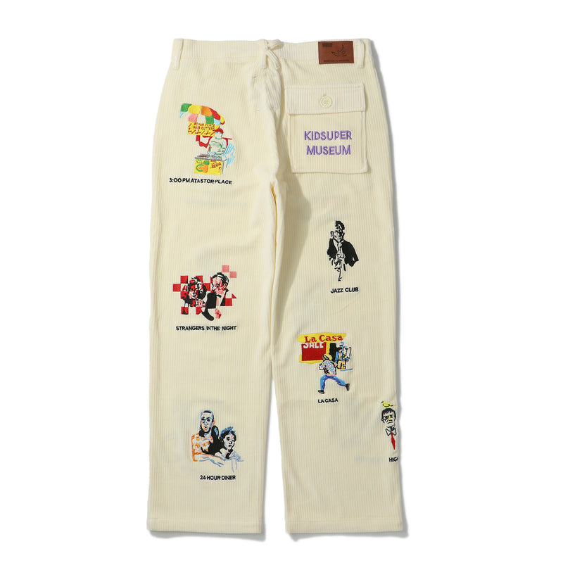 KidSuper(キッドスーパー)｜Kidsuper Museum Embroidered Cord Pants(キッドスーパーミュージアムエンブロイダードコードパンツ)｜【公式通販 UNIONT TOKYO】｜ユニオントーキョー