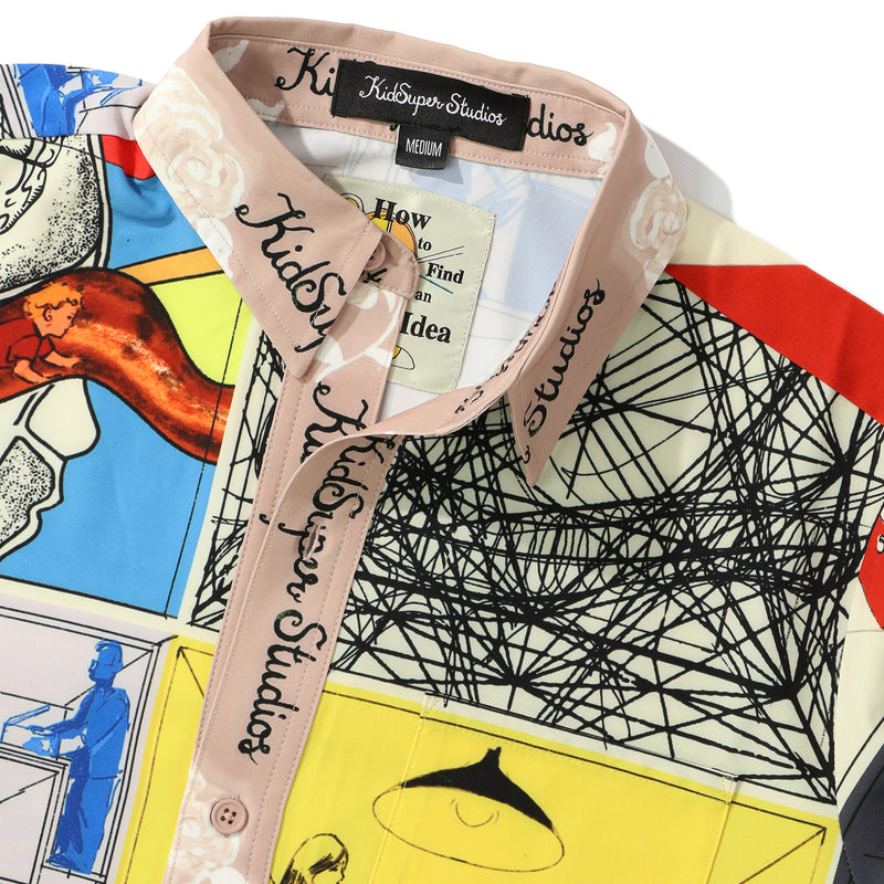 KidSuper(キッドスーパー)｜Printed Satin shirt-Multi(プリンテッドサテンシャツマルチ)｜【公式通販 UNION TOKYO】｜ユニオントーキョー