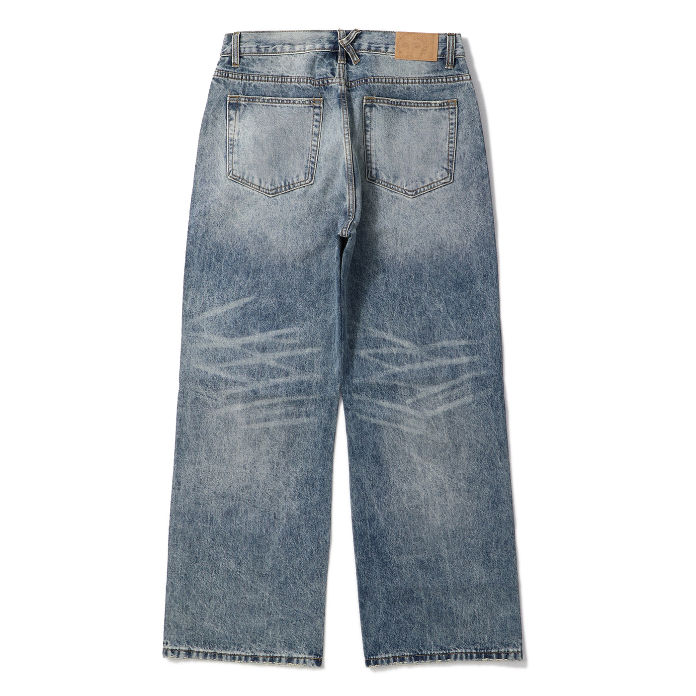 BLUE-RHINESTONE FACE JEANS｜KIDSUPER｜BOTTOMS（ボトムス）｜【公式