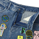 KidSuper(キッドスーパー)｜Patches Denim Long Short(パッチズデニムロングショート)｜【公式通販 UNION TOKYO】｜ユニオントーキョー