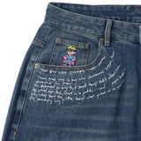 KidSuper(キッドスーパー)｜Embroidered Paintings Balloon Pants-Blue(エンブロイダードペインティングスバルーンパンツブルー)｜【公式通販 UNION TOKYO】｜ユニオントーキョー