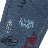 KidSuper(キッドスーパー)｜Embroidered Paintings Balloon Pants-Blue(エンブロイダードペインティングスバルーンパンツブルー)｜【公式通販 UNION TOKYO】｜ユニオントーキョー