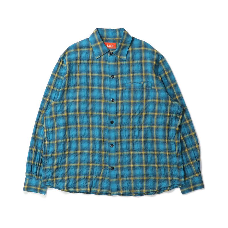 トップス Laid.B Wet Rag Check Shirts BLUE 1 WET RAG CHECK SHIRTS｜LAID.B｜TOPS（トップス）｜【公式通販 UNION