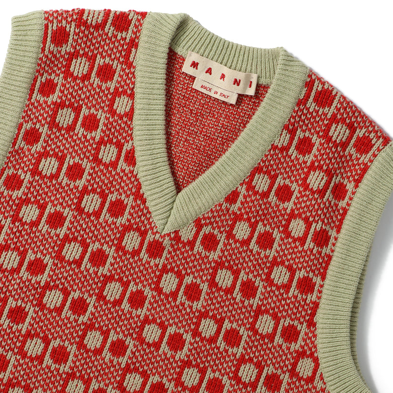 MARNI(マルニ)｜JACQUARD SHETLAND WOOL V NECK SWEATER(ジャガードシェトランドウールブイネックセーター)｜【公式通販 UNION TOKYO】｜ユニオントーキョー