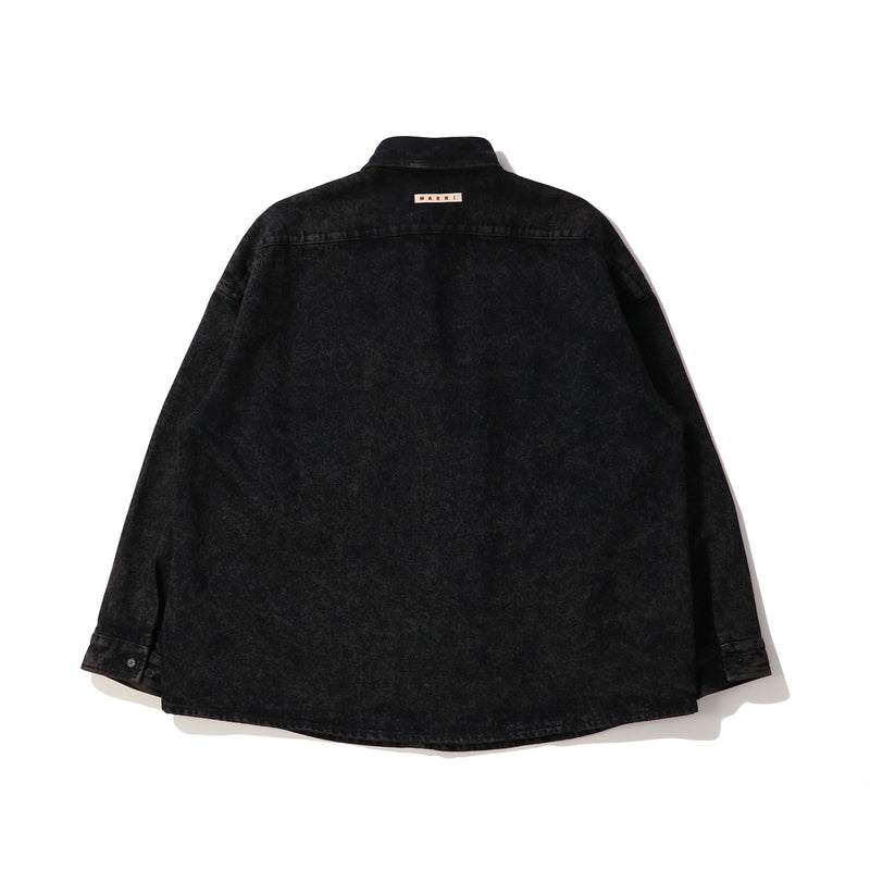 【MARNI】コントラストステッチ デニム トップス＜コットン＞ MARNI - オーガニックコットン製 クロップドデニムベスト
