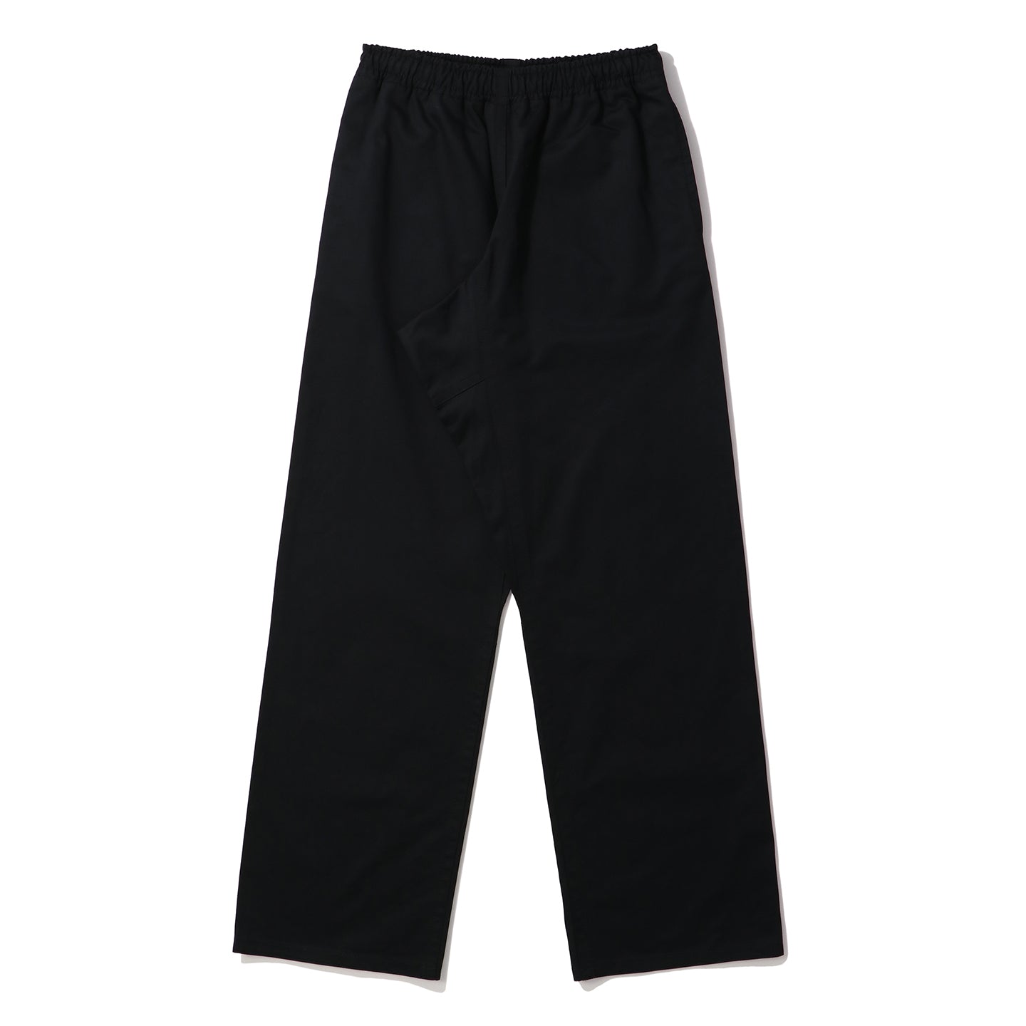 マルニの美学を脚に纏う【MARNI】ストレッチ ポプリン パンツ ブラック トロピカルウール製 パンツ、マルニメンディング装飾