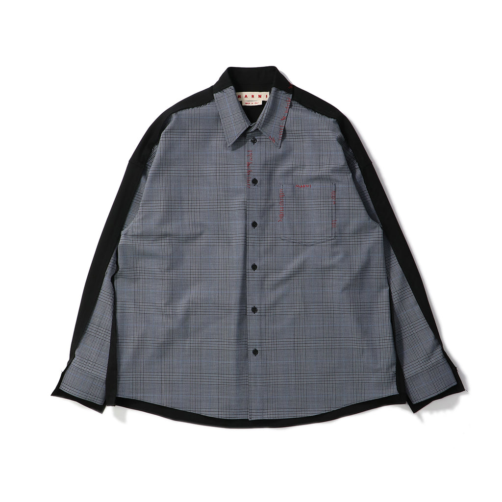 【未使用】MARNI マルニ チェクシャツ 44 MARNI マルニ 23AW ウールパイルチェックシャツ CUMU0212A2