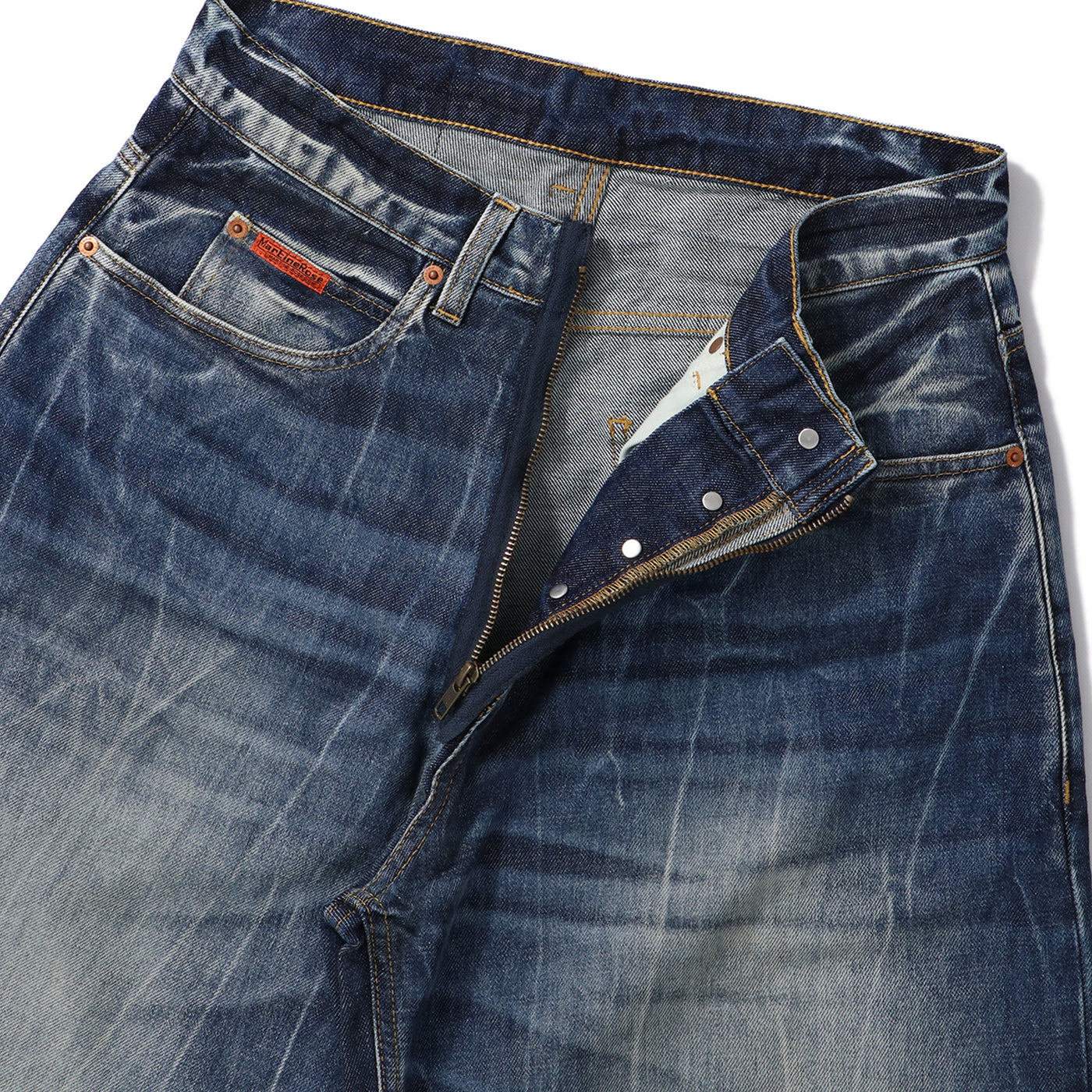 MARTINE ROSE(マーティンローズ)｜ZIP JEAN SHORT(ジップジーン