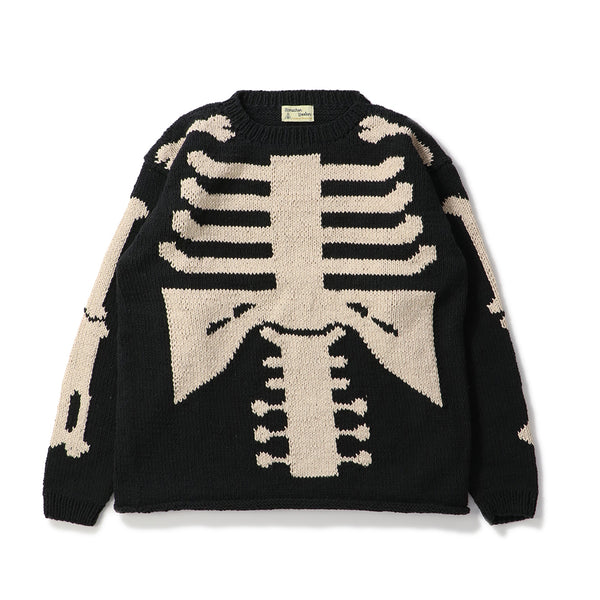 MacMahon Knitting Mills Bone 半袖 骨 ニット L/S CREW NECK KNIT-BONE｜MACMAHON KNITTING MILLS｜TOPS（トップス