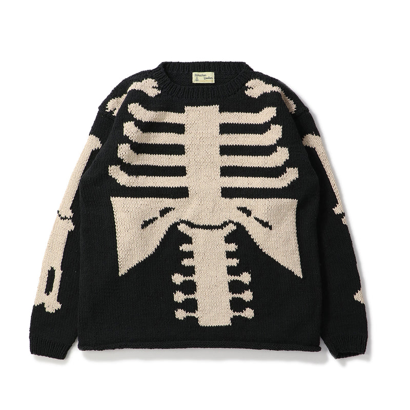 MacMahon Knitting Mills 】 +【Niche.】 Crew Neck Knit-Flower