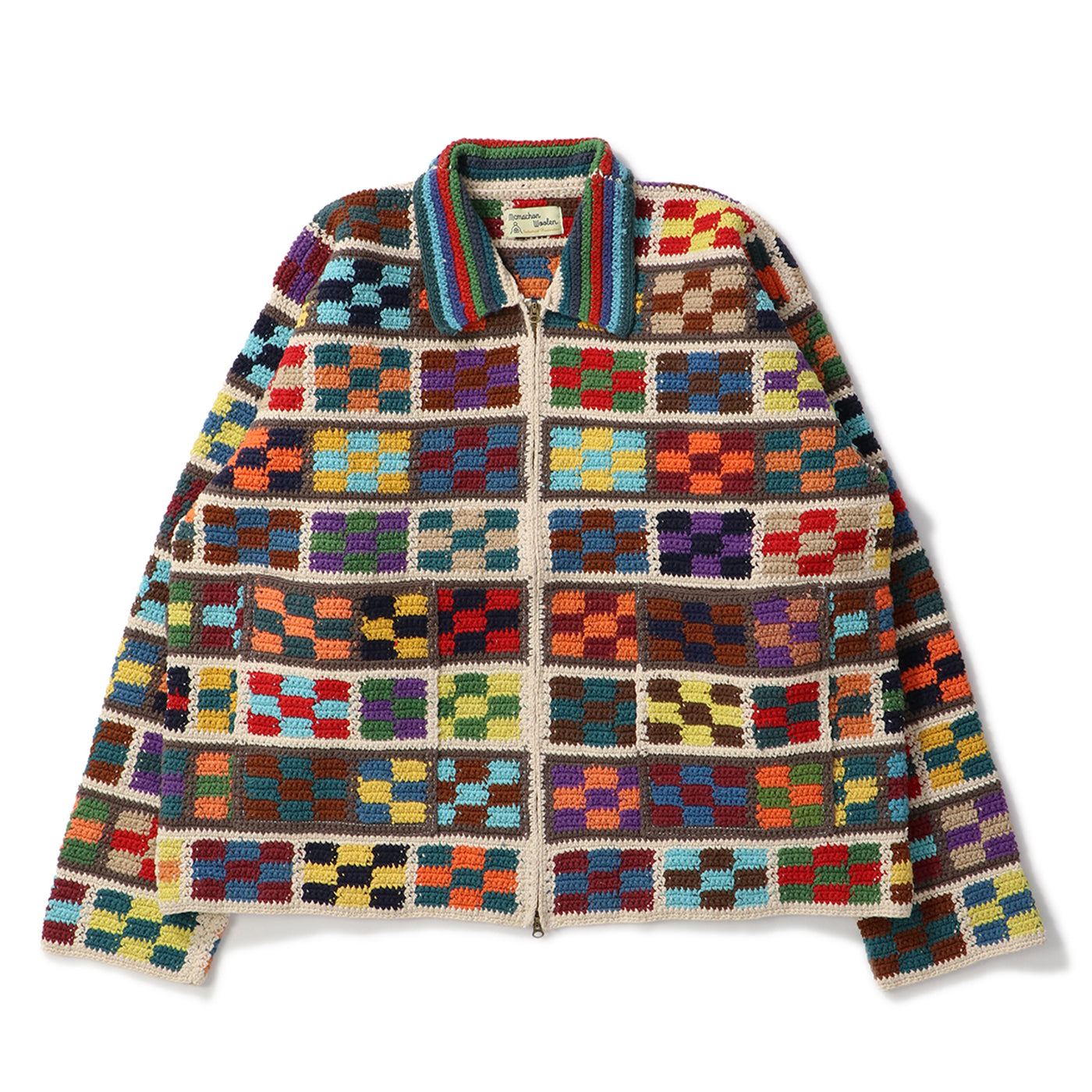macmahon knitting mills カウチンニットジップアップ