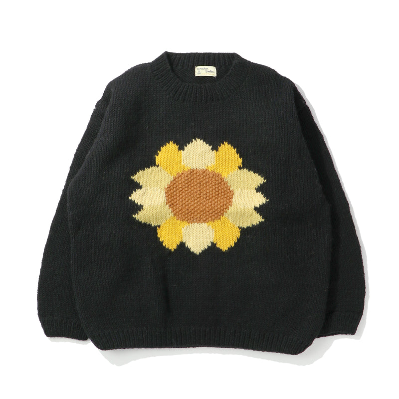 MacMahon Knitting Mills(マクマホン ニッティング ミルズ)｜Crew Neck Knit-Sunflower(クルーネックニットサンフラワー)｜【公式通販 UNIONT TOKYO】｜ユニオントーキョー
