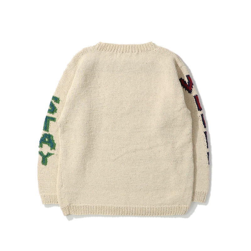 MacMahon Knitting Mills(マクマホン ニッティング ミルズ)｜L/S Crew Neck Knit-Mushroom(LSクルーネックニット　マッシュルーム)｜【公式通販 UNION TOKYO】｜ユニオントーキョー