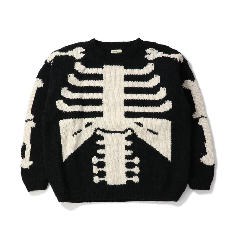 MacMahon Knitting Mills（マクマホンニッティングミルズ）/ TOPS（トップス）/ Crew Neck Knit-Bone商品 / BLK/WHT