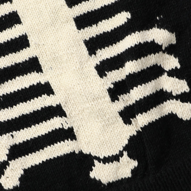 MacMahon Knitting Mills（マクマホンニッティングミルズ）/ TOPS（トップス）/ Knit MA1-Bone商品 / BLK/WHT