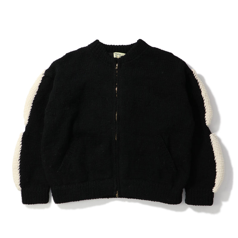 MacMahon Knitting Mills（マクマホンニッティングミルズ）/ TOPS（トップス）/ Knit MA1-3D Bone商品 / BLK/WHT