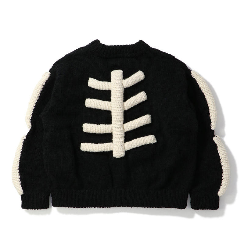 MacMahon Knitting Mills（マクマホンニッティングミルズ）/ TOPS（トップス）/ Knit MA1-3D Bone商品 / BLK/WHT