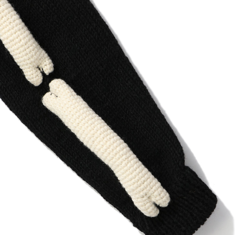 MacMahon Knitting Mills（マクマホンニッティングミルズ）/ TOPS（トップス）/ Knit MA1-3D Bone商品 / BLK/WHT