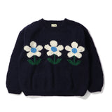 MacMahon Knitting Mills(マクマホン ニッティング ミルズ)｜Crew Neck Knit-3Flowers(クルーネックニット3フラワーズ)｜【公式通販 UNION TOKYO】｜ユニオントーキョー