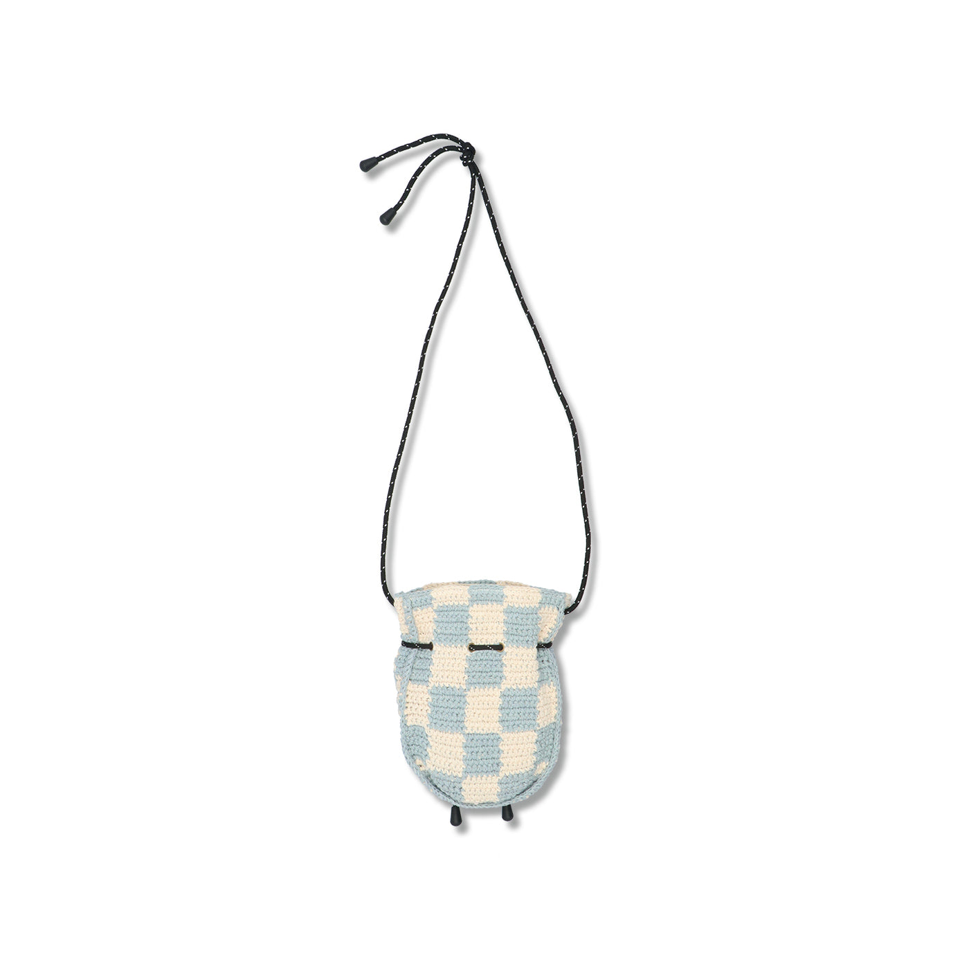 MacMahon Knitting Mills Eyes BLUE アイズ 目柄 POCHETTE-CHECKER｜MACMAHON KNITTING MILLS｜ACCESSORIES