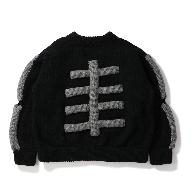 MacMahon Knitting Mills（マクマホンニッティングミルズ）/ TOPS（トップス）/ Knit MA1-3D Bone商品 / BLK/WHT