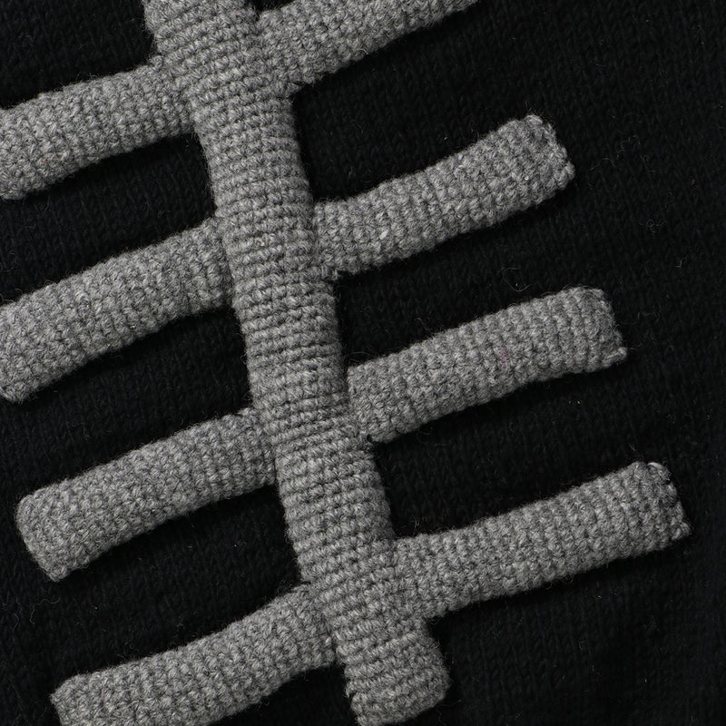 MacMahon Knitting Mills（マクマホンニッティングミルズ）/ TOPS（トップス）/ Knit MA1-3D Bone商品 / BLK/WHT