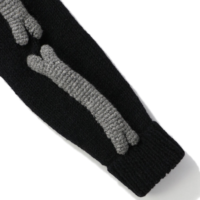 MacMahon Knitting Mills（マクマホンニッティングミルズ）/ TOPS（トップス）/ Knit MA1-3D Bone商品 / BLK/WHT