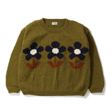 MacMahon Knitting Mills(マクマホン ニッティング ミルズ)｜Crew Neck Knit-3Flowers(クルーネックニット3フラワーズ)｜【公式通販 UNION TOKYO】｜ユニオントーキョー