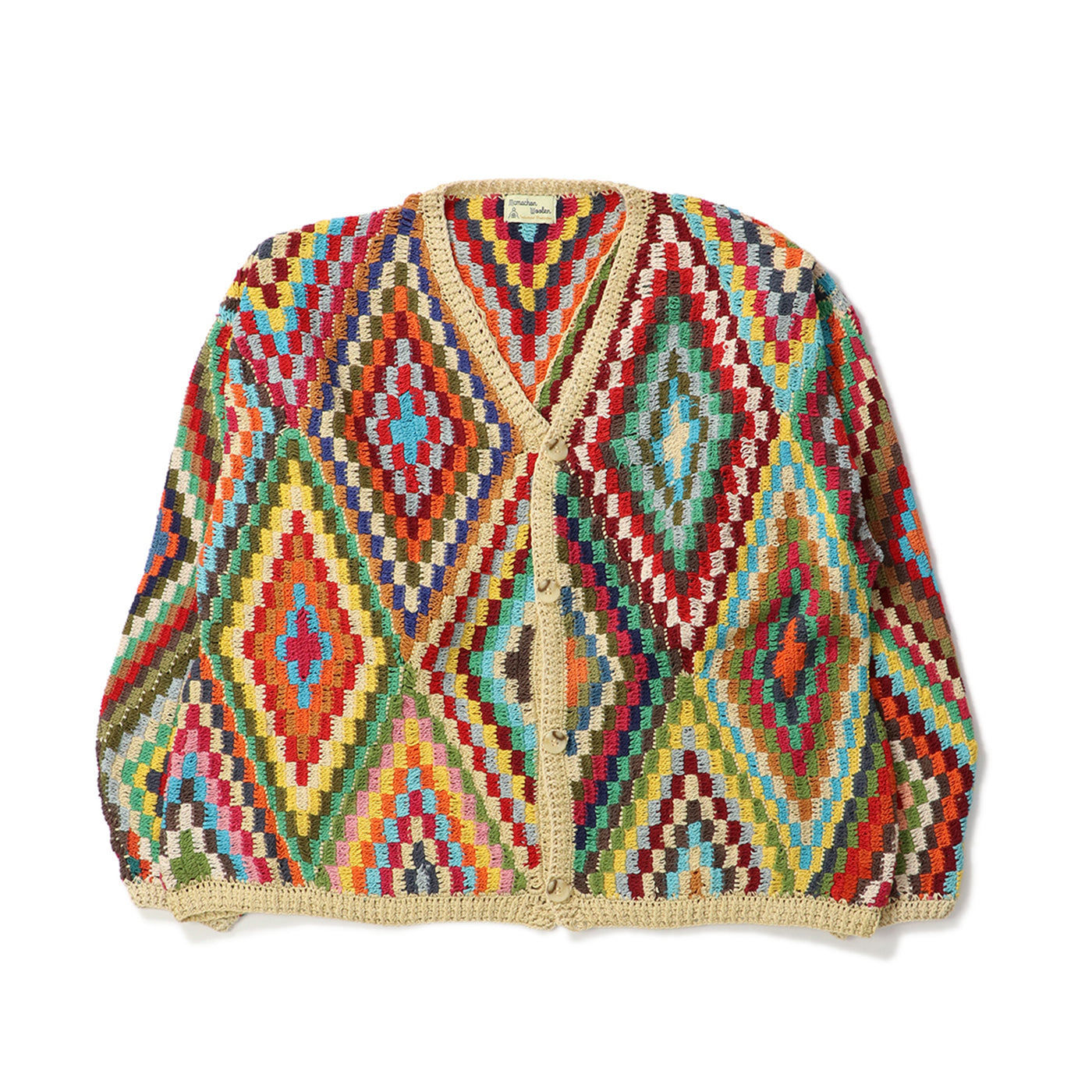 CROCHET BUTTON CARDIGAN-DIA｜MACMAHON KNITTING MILLS｜TOPS