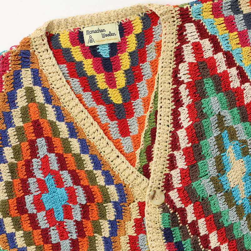 CROCHET BUTTON CARDIGAN-DIA｜MACMAHON KNITTING MILLS｜TOPS