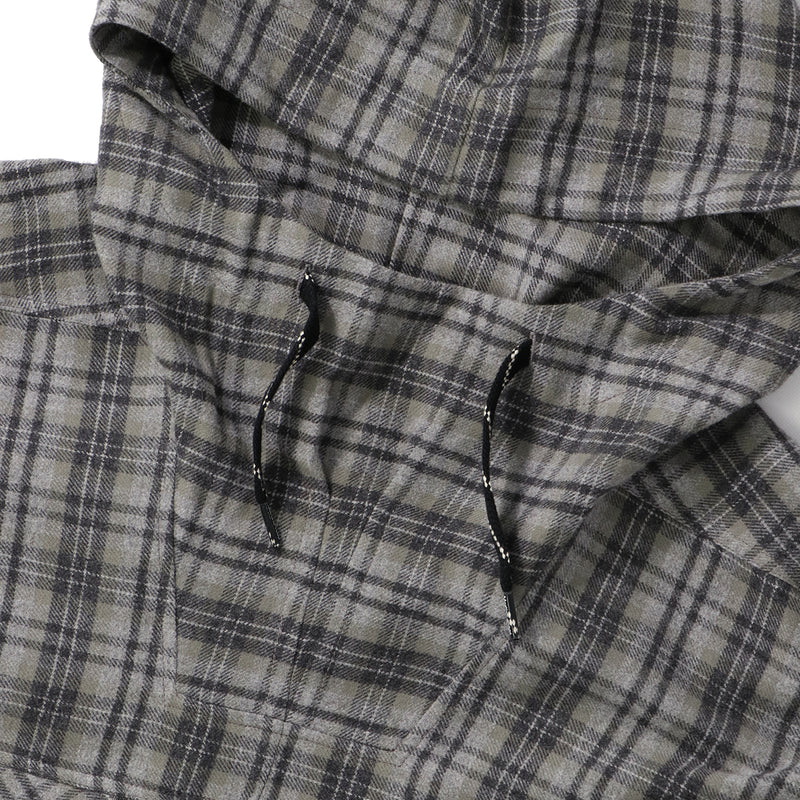 MARTINE ROSE（マーティンローズ）/ TOPS（トップス）/ HOODED SHIRT商品 / GREY CHECK