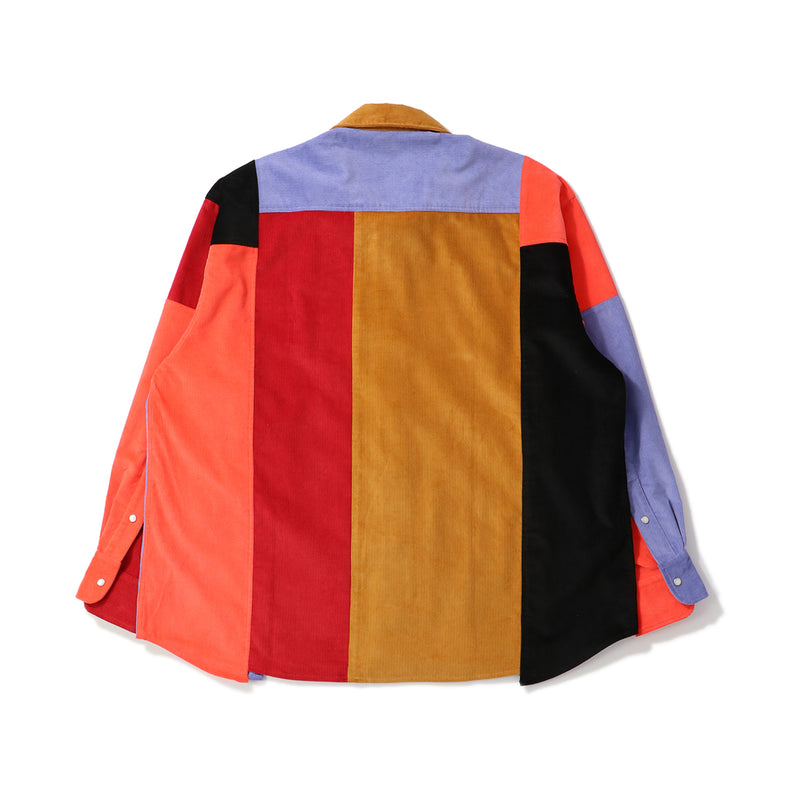 MARTINE ROSE（マーティンローズ）/ TOPS（トップス）/ PANELLED OVERSHIRT商品 / MULTICOLOUR