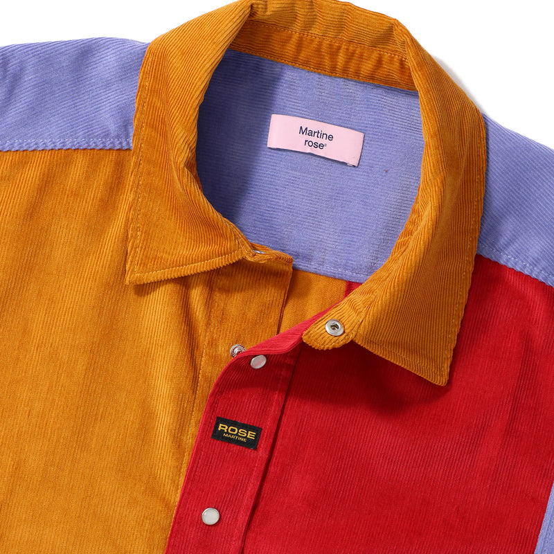 MARTINE ROSE（マーティンローズ）/ TOPS（トップス）/ PANELLED OVERSHIRT商品 / MULTICOLOUR