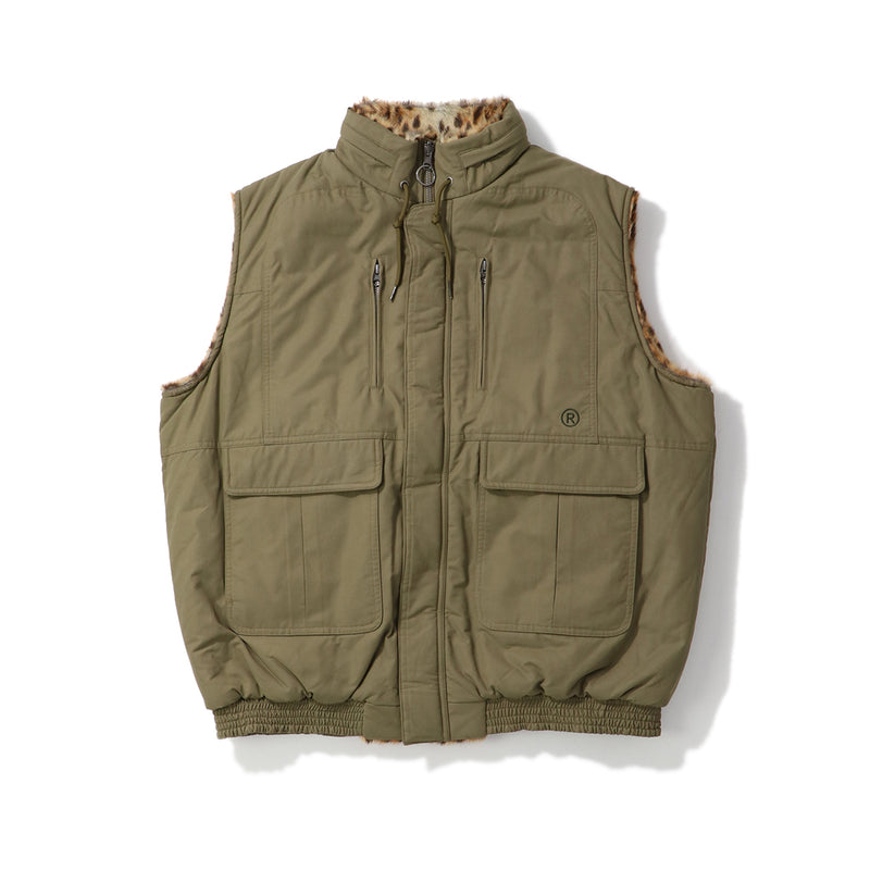 MARTINE ROSE（マーティンローズ）/ OUTER（アウター）/ REVERSIBLE FUR GILET商品 / BEIGE KHAKI