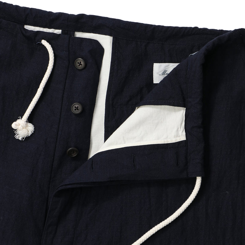 Marvine Pontiak Shirts Makers ネイビーベロアパンツ PAJAMA PANTS 2｜MARVINE PONTIAK SHIRT MAKERS｜BOTTOMS（ボトムス