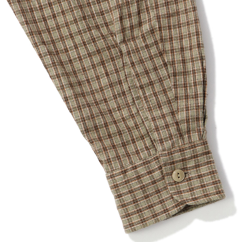 Marvine Pontiak Shirt Makers（マービンポンティアックシャツメーカーズ）/ TOPS（トップス）/ Military SH商品 / Moss x Brown CH