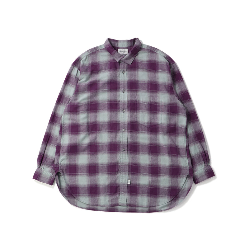 Marvine Pontiak Shirt Makers（マービンポンティアックシャツメーカーズ）/ TOPS（トップス）/ Italian Collar SH商品 / Purple x Gray CH