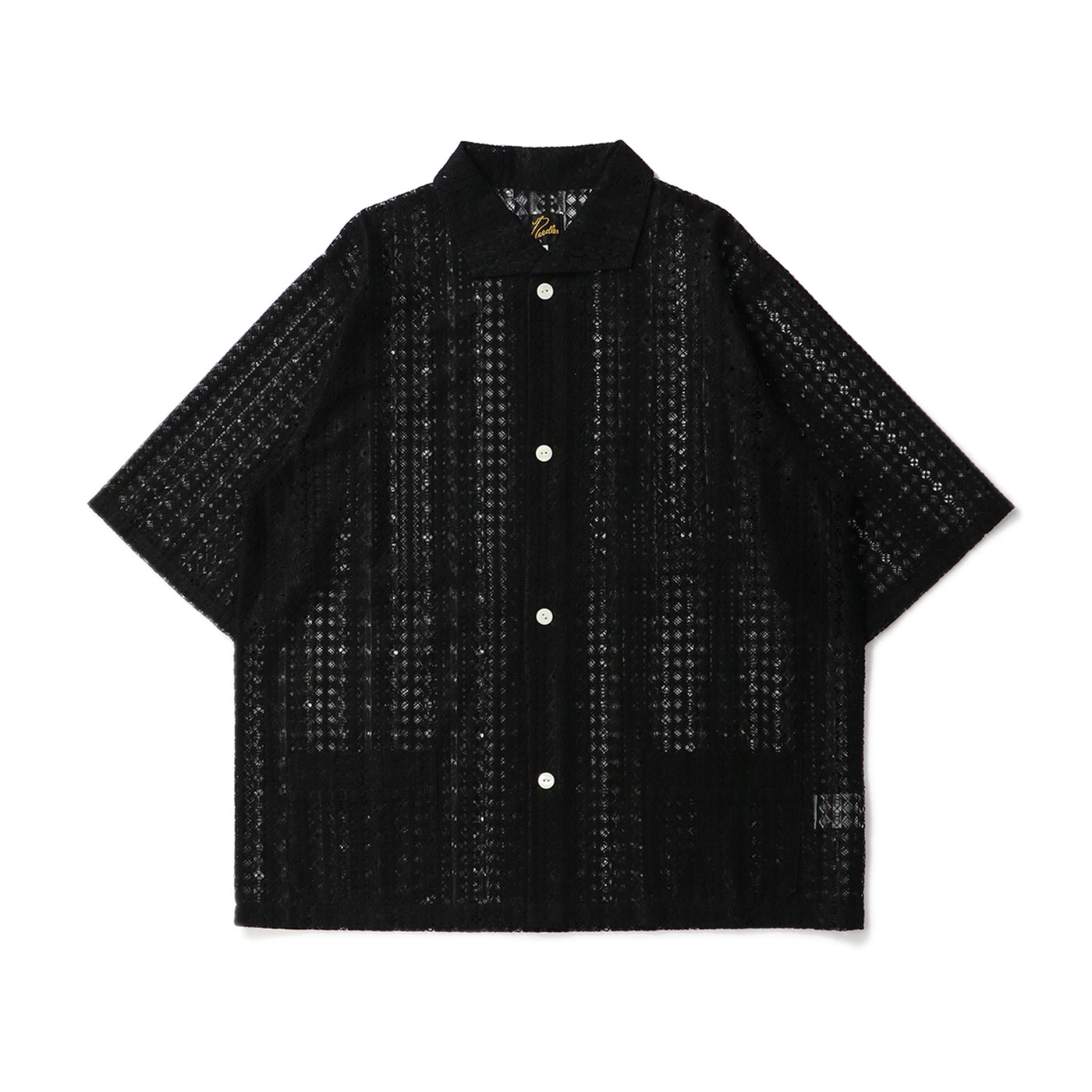 S/S WIDESPREAD COLLAR SHIRT - RASCHEL LACE｜NEEDLES｜TOPS