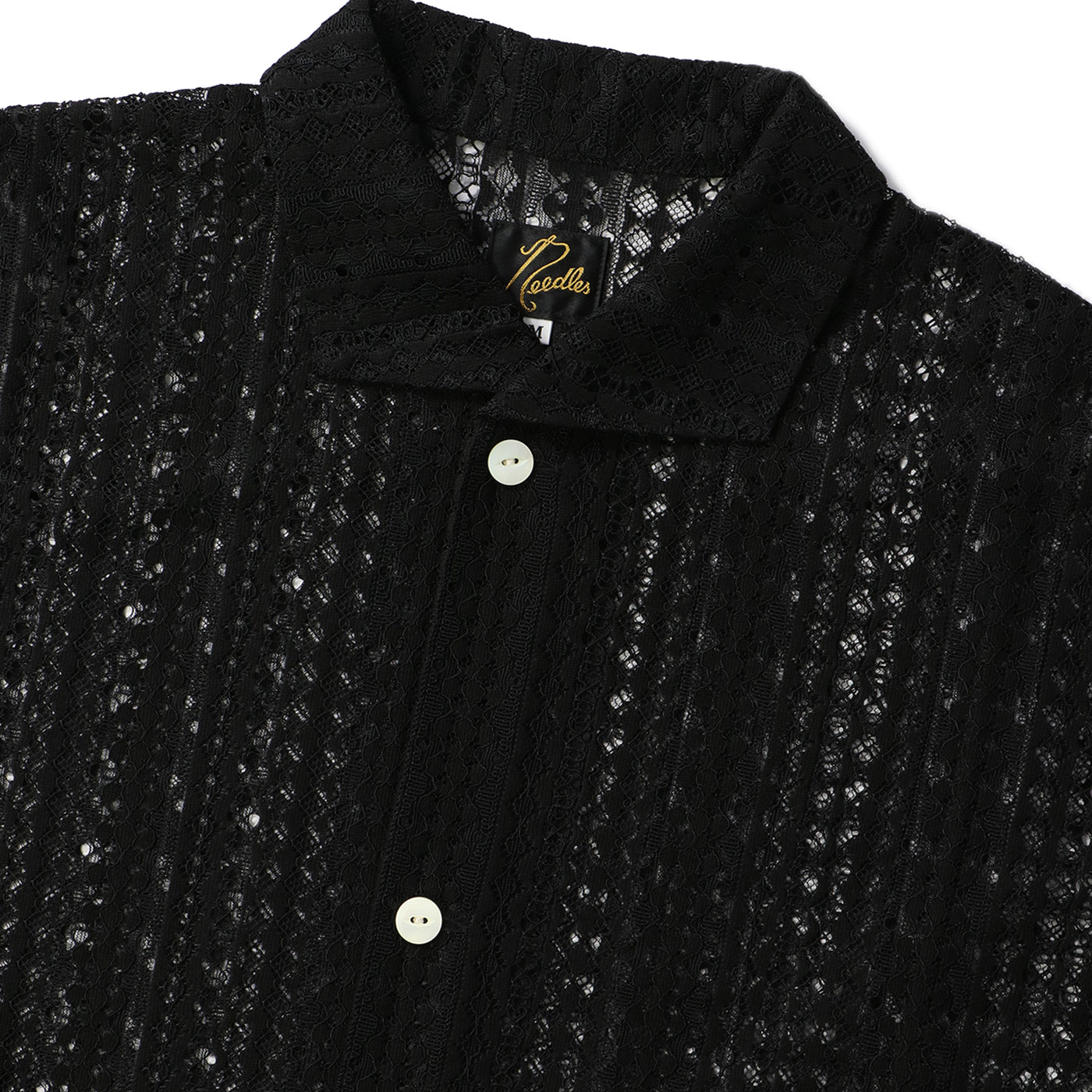 S/S WIDESPREAD COLLAR SHIRT - RASCHEL LACE｜NEEDLES｜TOPS
