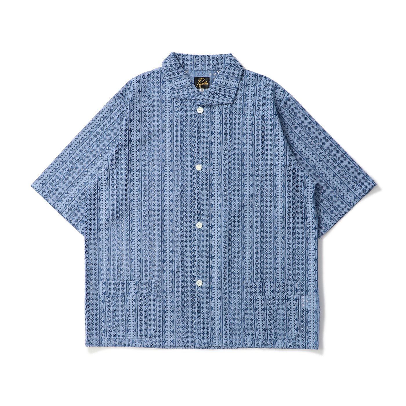 S/S WIDESPREAD COLLAR SHIRT - RASCHEL LACE｜NEEDLES｜TOPS