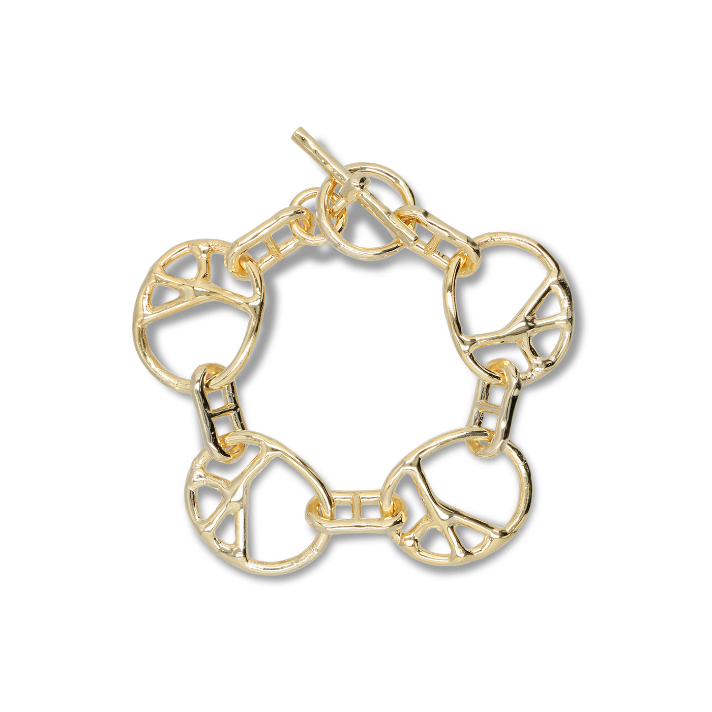 PEACE BRACELET - GOLD PLATE｜NEEDLES｜ACCESSORIES（アクセサリー