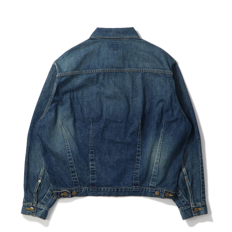 NEW JACK×A.T.C 襟付きデニムジャケット　サックス/M 韓国 デニム NEW JACK×A.T.C 襟付きデニムジャケット サックス/M 韓国 デニム