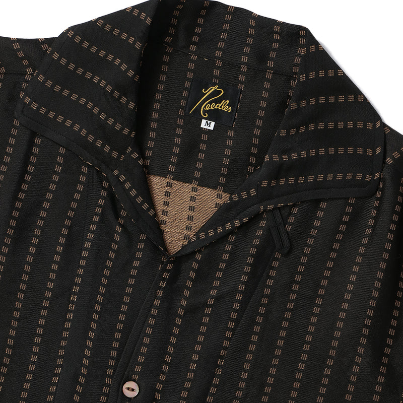 S/S ITALIAN COLLAR SHIRT - JACQUARD CLOTH｜NEEDLES｜TOPS（トップス