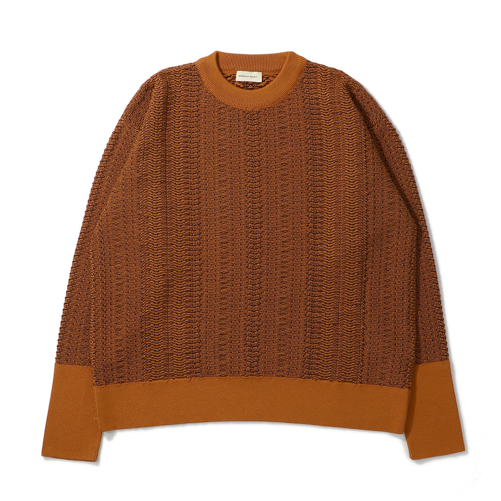 WAVE KNITTED CREW NECK｜NICHOLAS DALEY｜TOPS（トップス